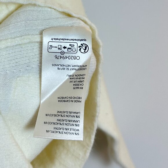 FREE PEOPLE Luna Button-Up Cardigan in Ivory Size X-Small - Picture 5 of 6